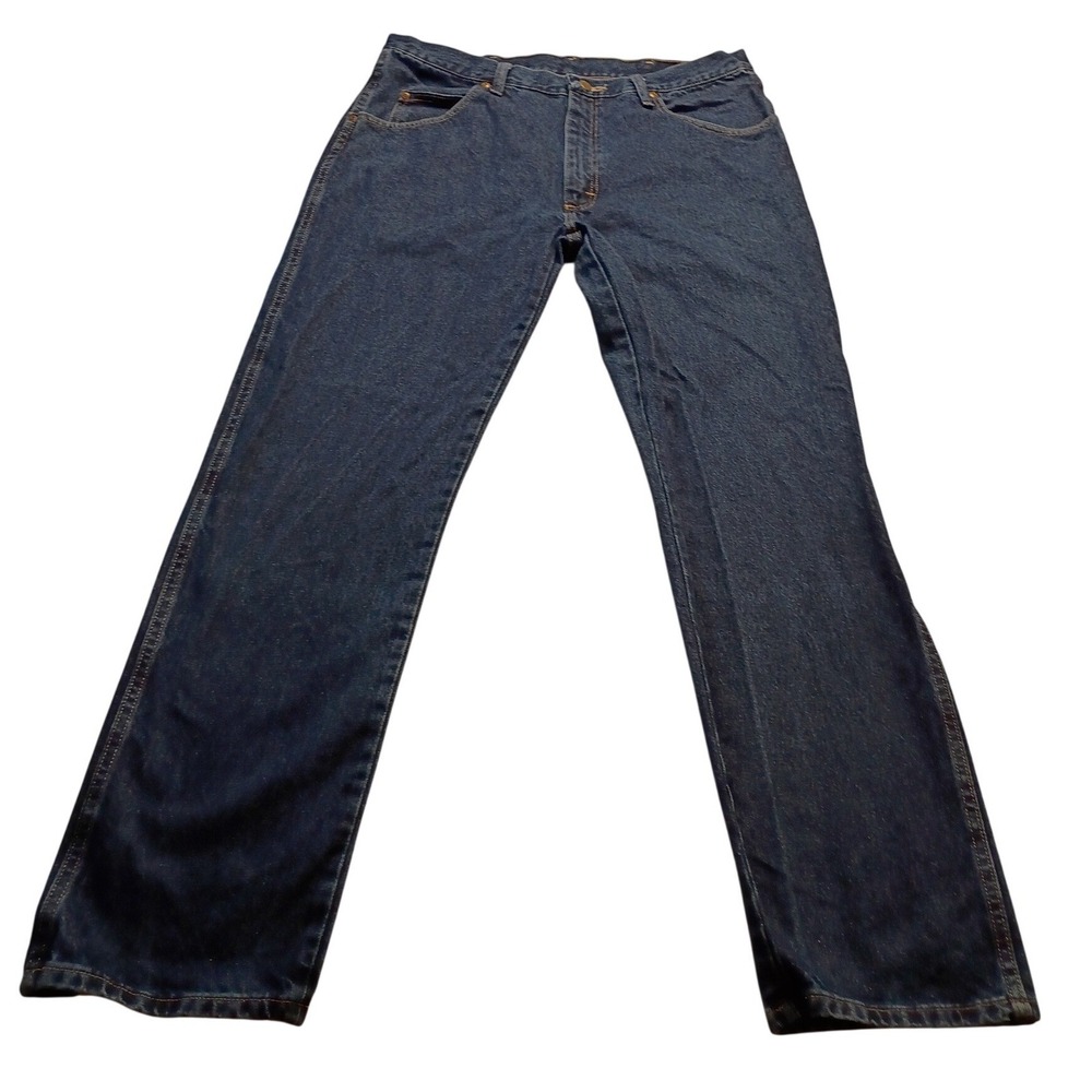 Wrangler Regular Fit Men's 96501MR Classic Denim Jeans 36x32 Dark Blue Indigo